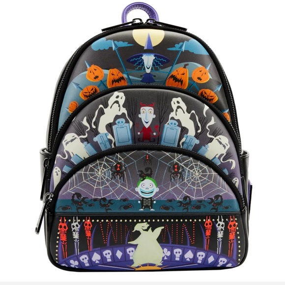 Loungefly Bags Loungefly Nbc Glow Lock Shock Barrel And Oogie Boogie Mini Backpack Poshmark